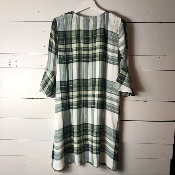 New Conditions Apply Anthropologie Plaid Viscose Mini Dress Size Small - Picture 2 of 7